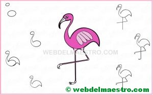 Como dibujar un flamenco-