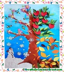 Idea para reprensentar las estaciones del año