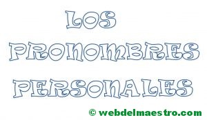 Los pronombres personales- Título para colorear
