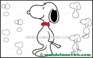 aprender a dibujar a Snoopy-