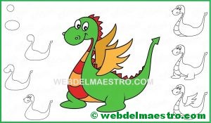aprender a dibujar un dragón-