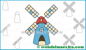 aprender a dibujar un molino de viento-