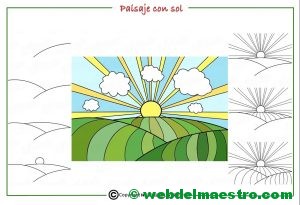 Como dibujar un paisaje para niños-1