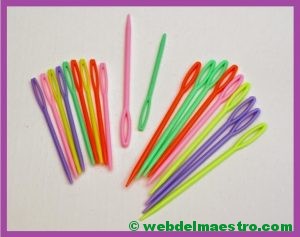 aguja lanera de punta roma