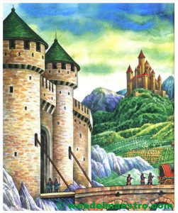 castillo medieval en Europa central