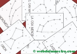 las constelaciones para colorear