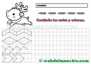 Grafomotricidad-Cenefas en cuadrícula para imprimir-7