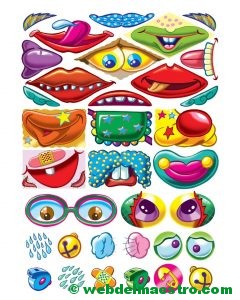 Plantilla para caras graciosas nº 2