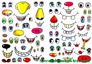 Plantilla para caras graciosas nº 3