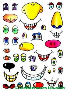 Plantilla para caras graciosas nº 4-