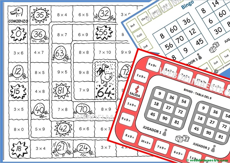 Juegos de matemáticas para imprimir