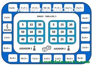 juego de la tabla del 5