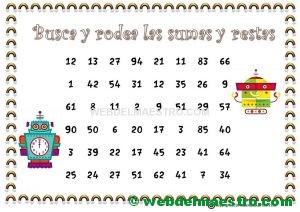 Juegos de sumas y restas-3