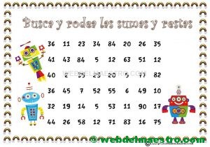 Juegos de sumas y restas-4