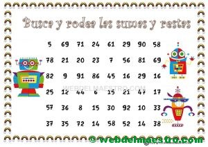 Juegos de sumas y restas-5