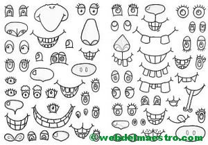 Plantilla para caras graciosas-1