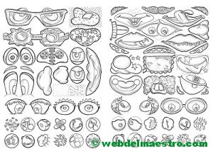 Plantilla para caras graciosas-2