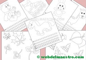 FICHAS INFANTIL PARA REPASAR Y COLOREAR