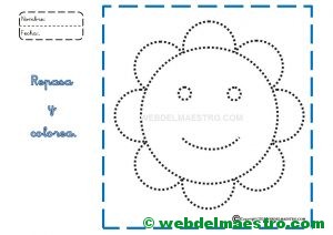 Ficha nº 4- Repasar y colorear