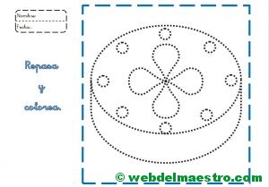 Ficha nº 5- Repasar y colorear