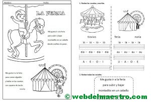 -Las vocales-Letra de molde