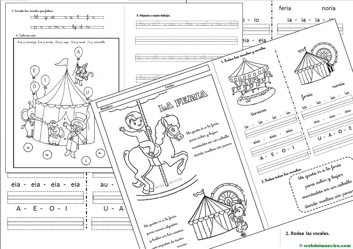 Lectoescritura: actividades para imprimir