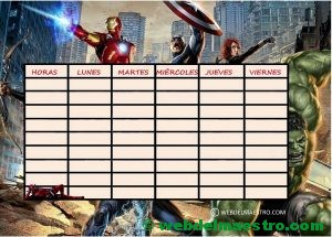 Horario escolar nº 10