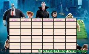 Horario escolar nº 11