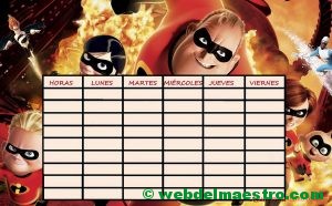 Horario escolar nº 17-