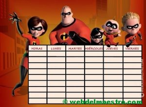 Horario escolar nº 17