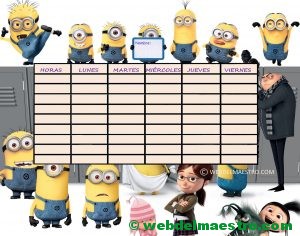 Horario escolar nº 18