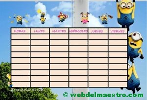 Horario escolar nº 25