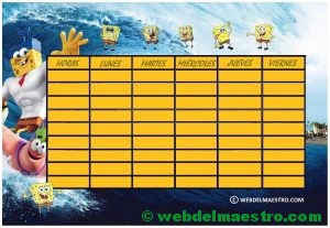 Horario escolar nº 26