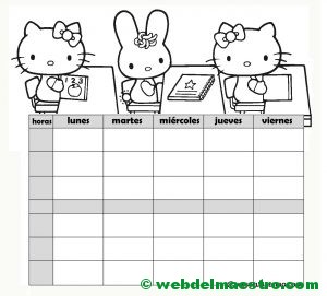 Horario escolar nº 7