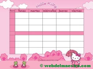 Horario escolar nº 7-color