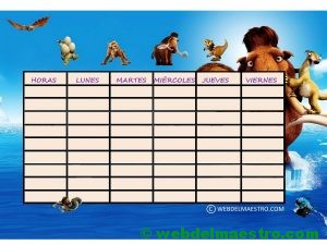 Horario escolar nº 8