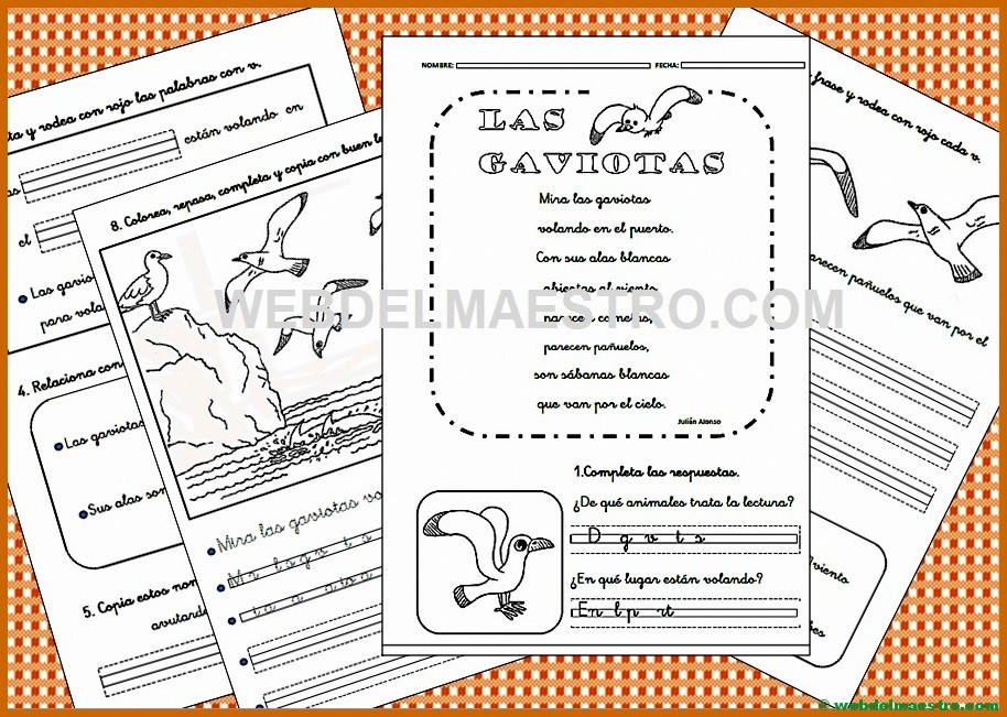 Lectoescritura para imprimir – Letra V