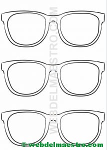Plantilla de las gafas