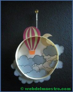 Diorama para niños-el cielo