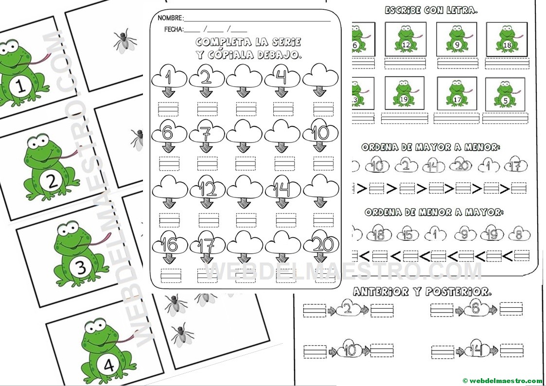 Números del 1 al 20: recursos y actividades