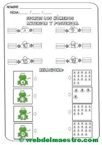 numeros del 1 al 20-actividades 