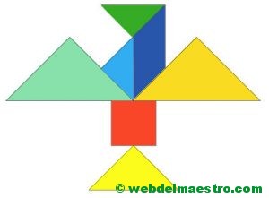 tangram águila