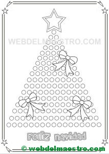 árbol de Navidad para colorear