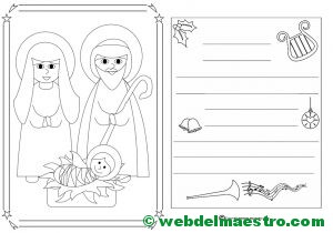 Dibujo de Navidad para colorear-II