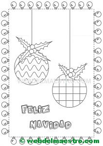 Dibujo de adornos navideños-I