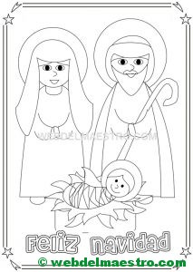 Dibujo de navidad para colorear