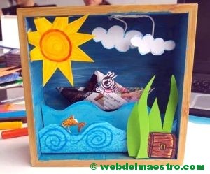 Diorama del mar-