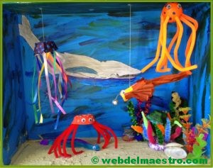 Diorama del oceano--