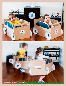 cajas de carton- automovil