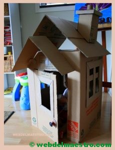 como hacer una casa de carton